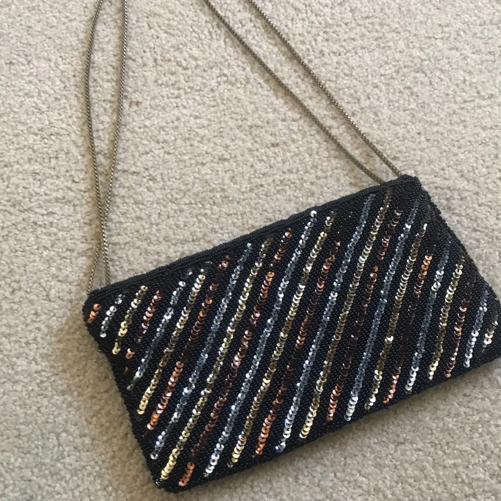 Vintage sequins shoulder bag